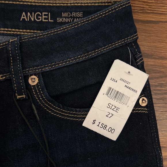 NWT DL1961 Angel Mid-Rise Skinny Ankle Jeans in Mariner (Size 27) - Picture 3 of 9